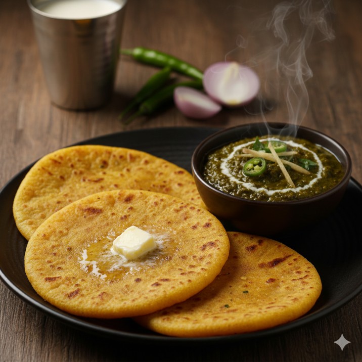 Makke ki Roti + Saag (Combo)